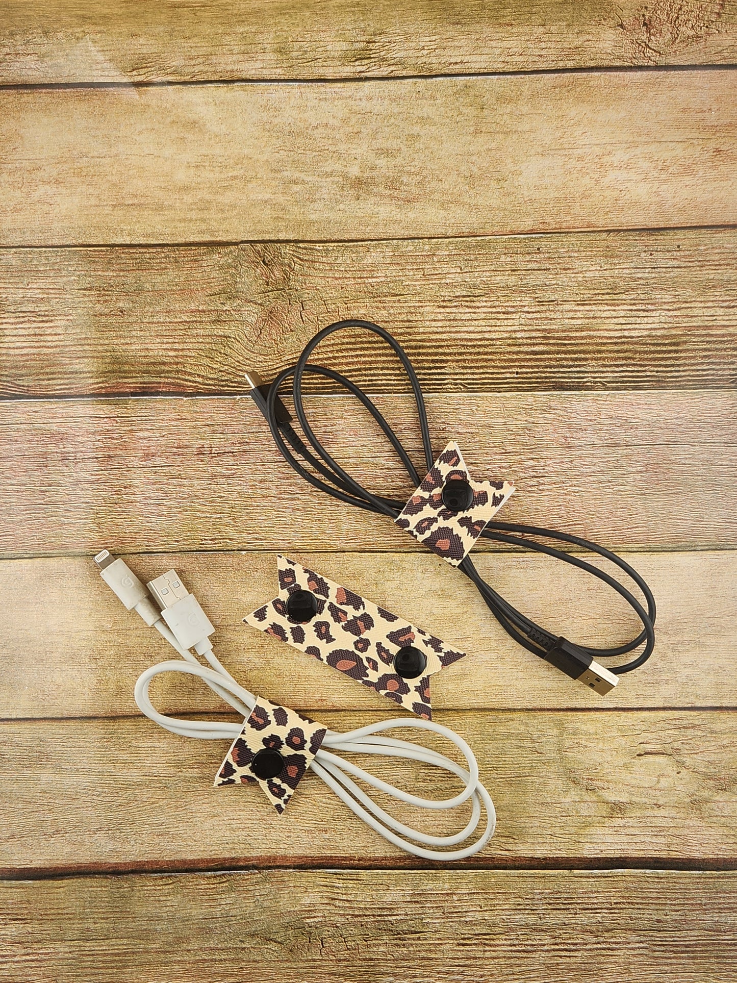 Faux Leather Cord Keepers