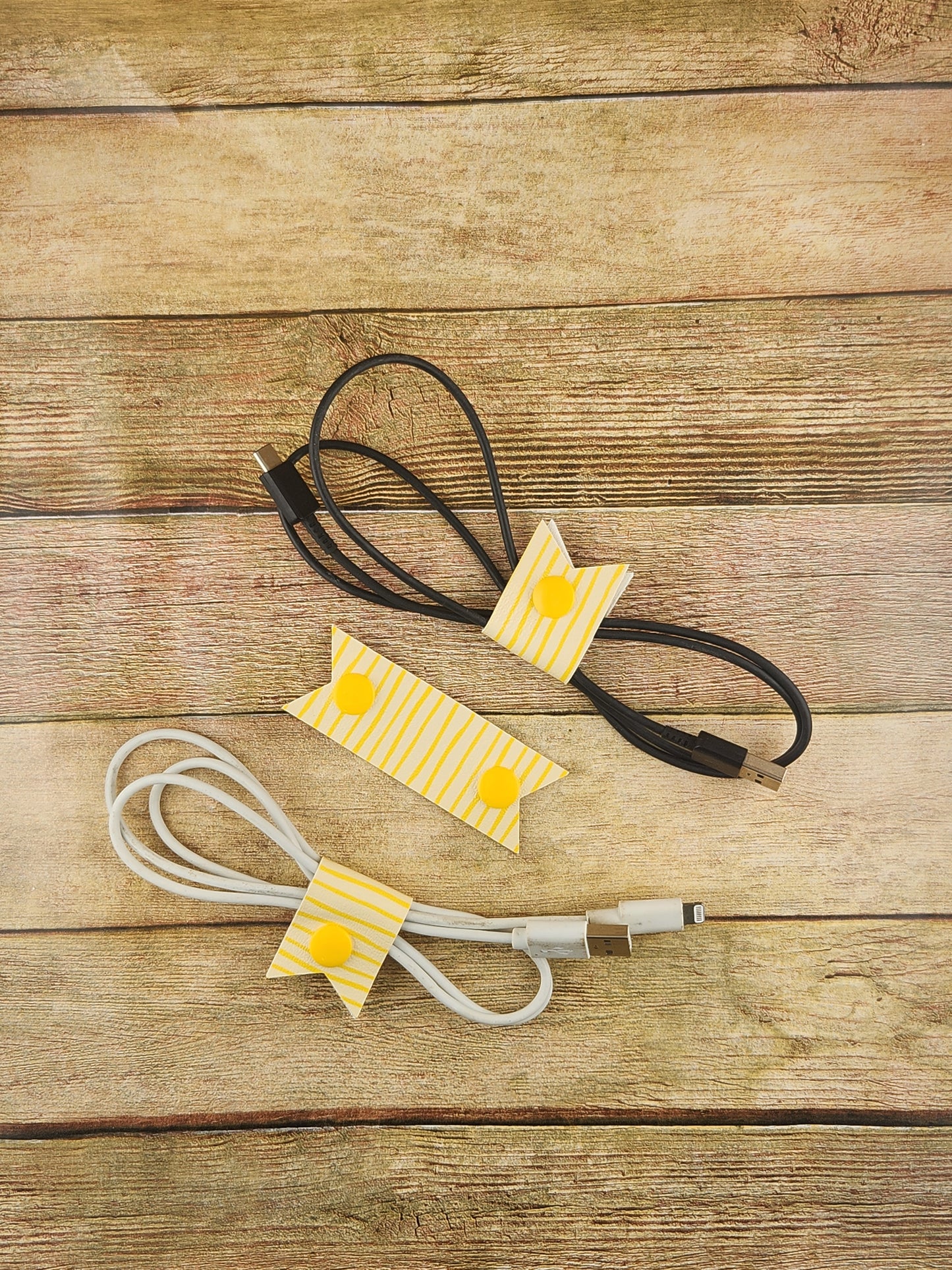 Faux Leather Cord Keepers