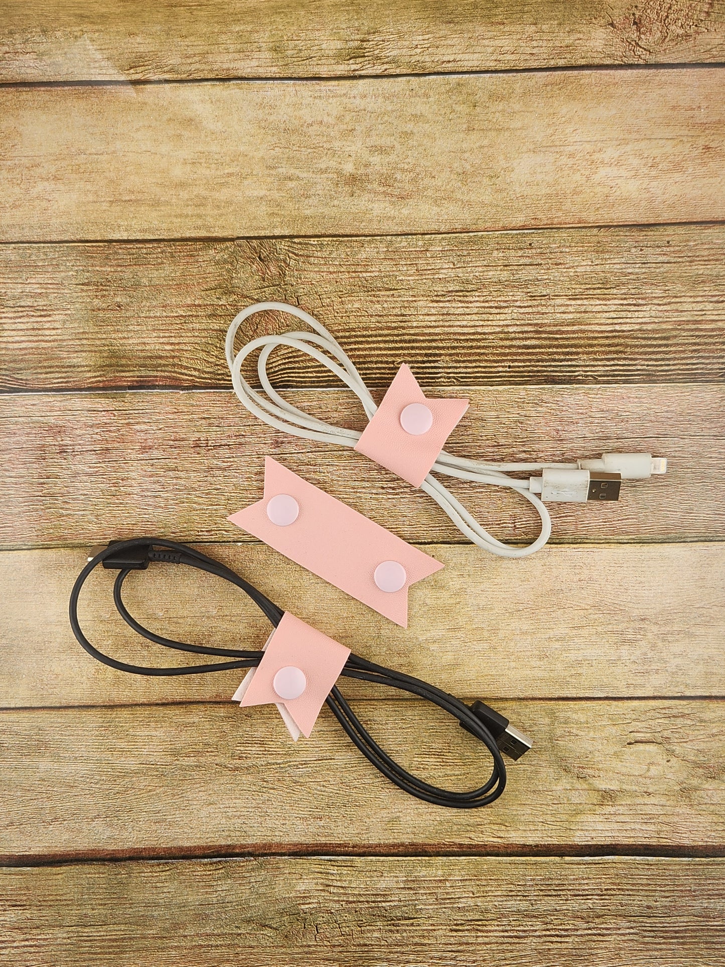 Faux Leather Cord Keepers