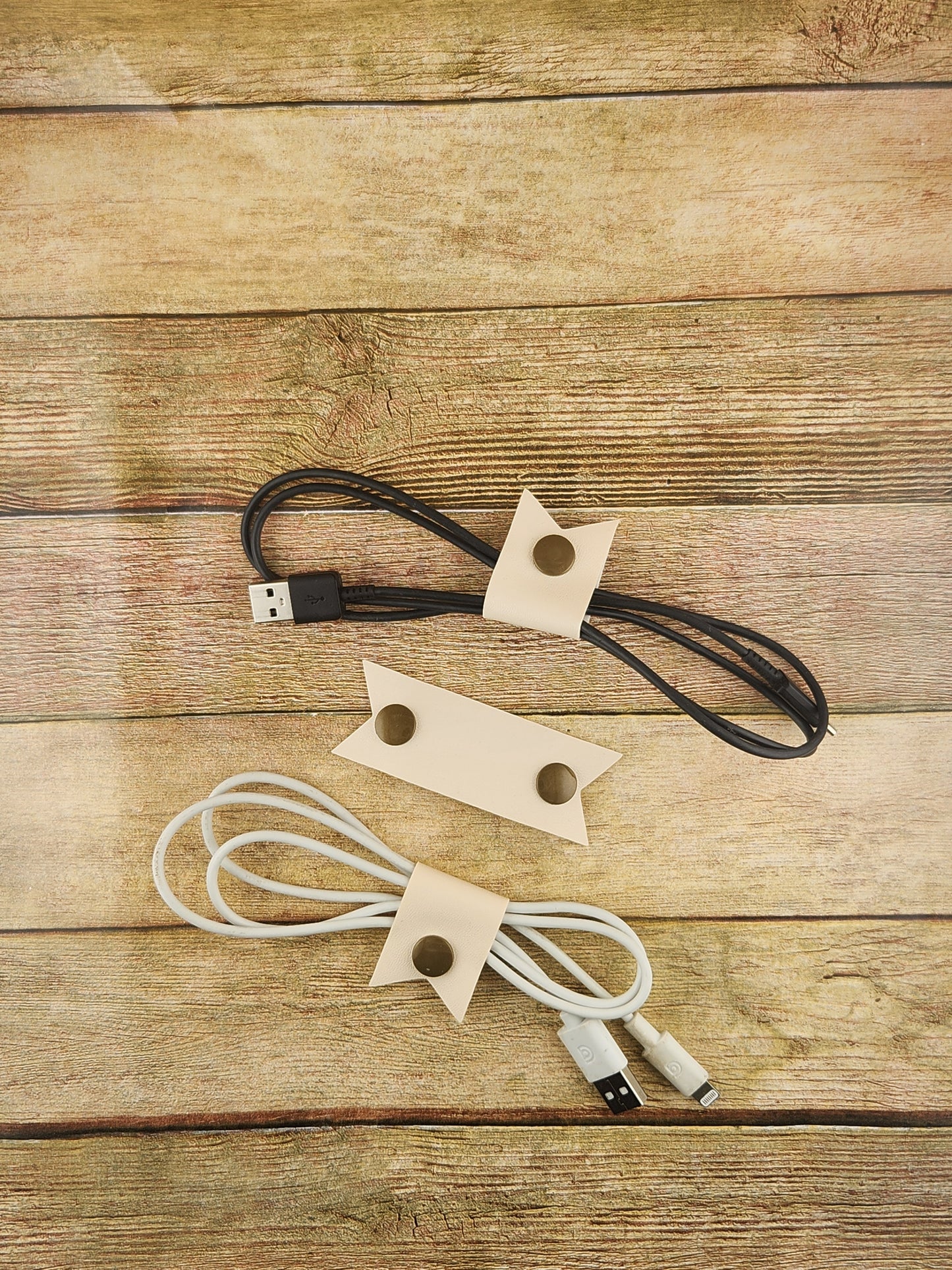 Faux Leather Cord Keepers