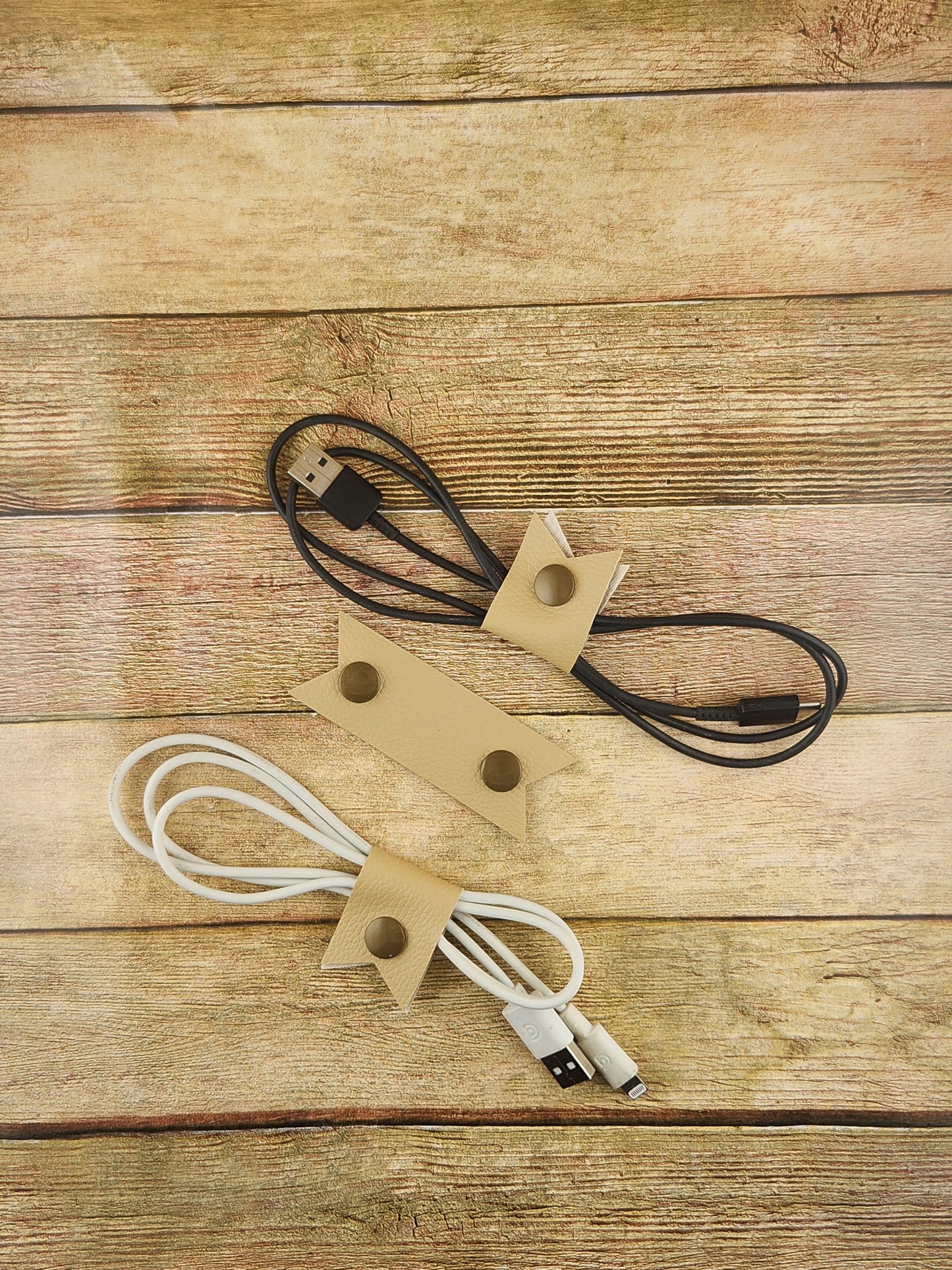 Faux Leather Cord Keepers