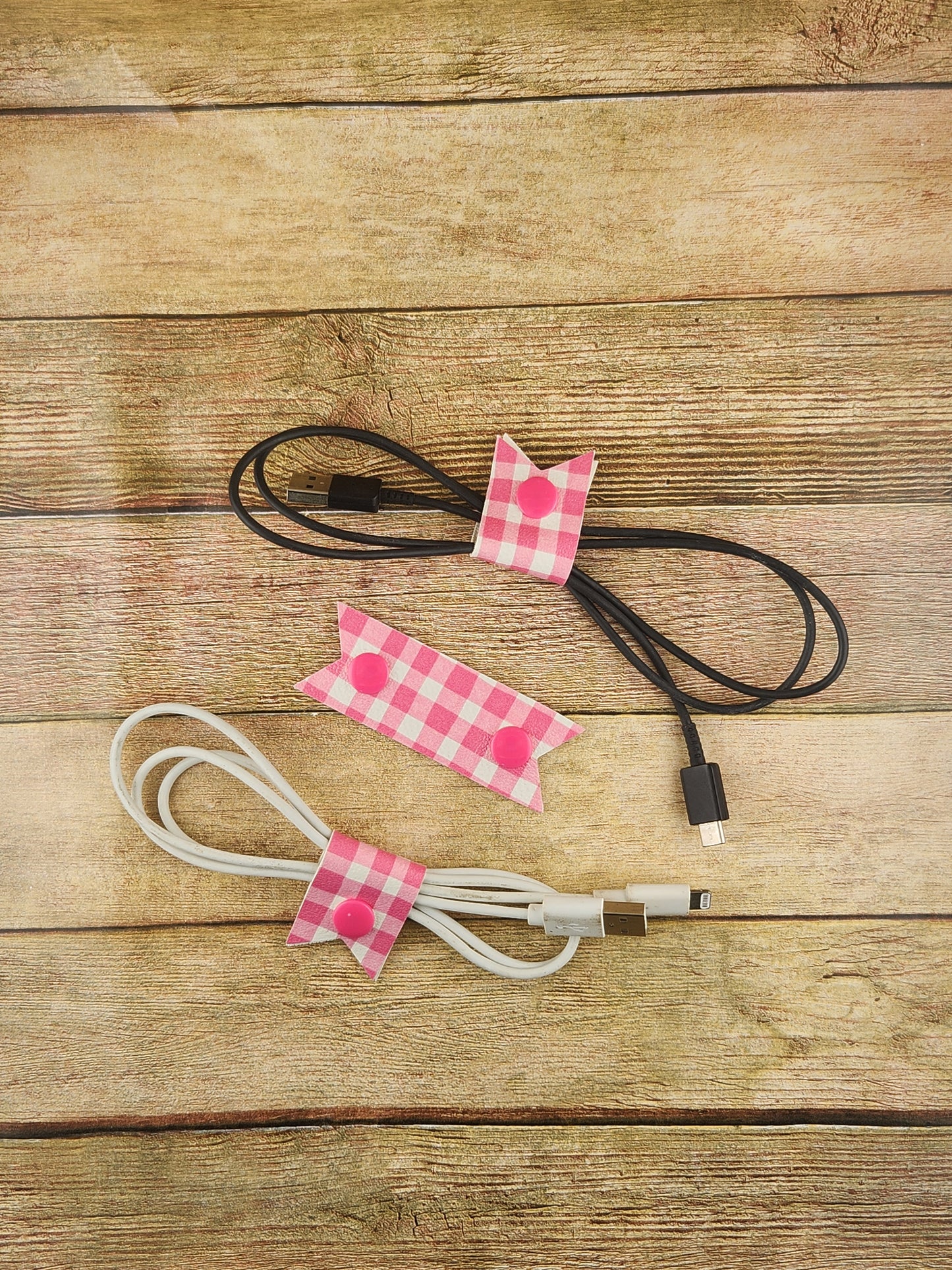 Faux Leather Cord Keepers