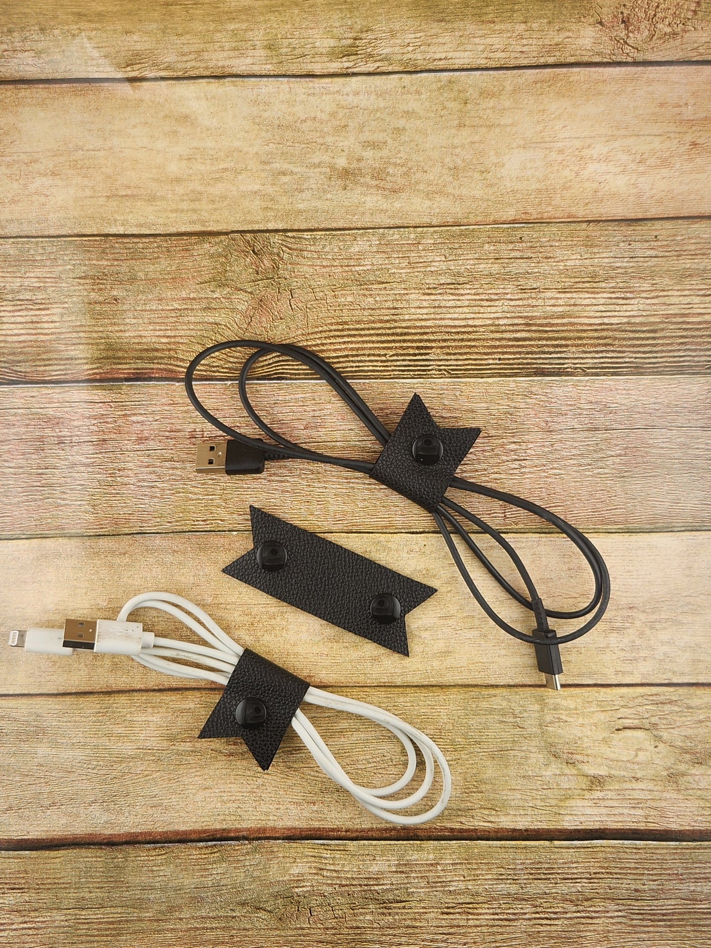 Faux Leather Cord Keepers