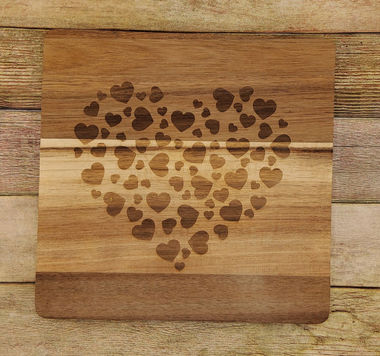Mini Charcuterie Board - Hearts