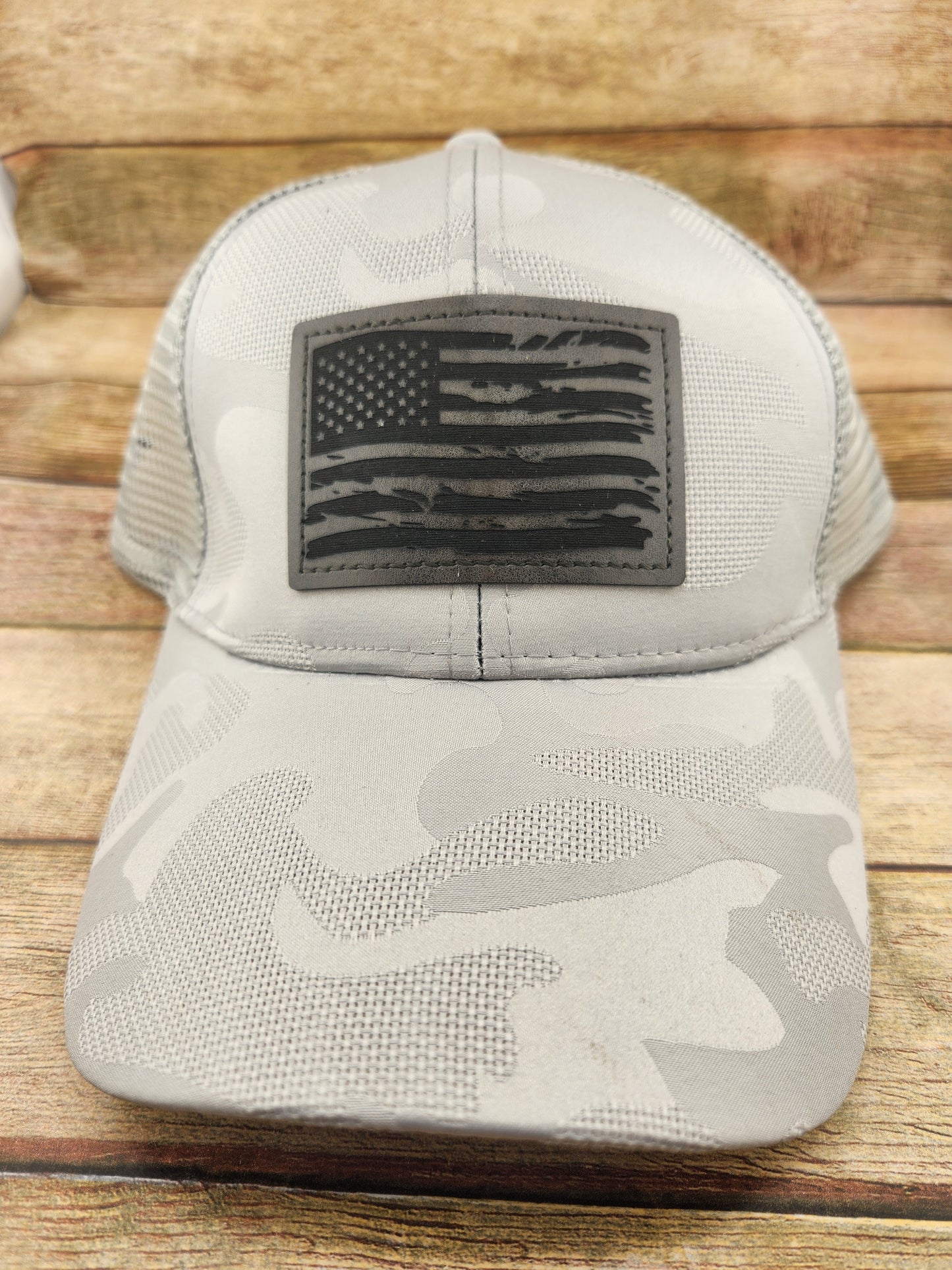 Baseball Cap Grey Camo - Flag