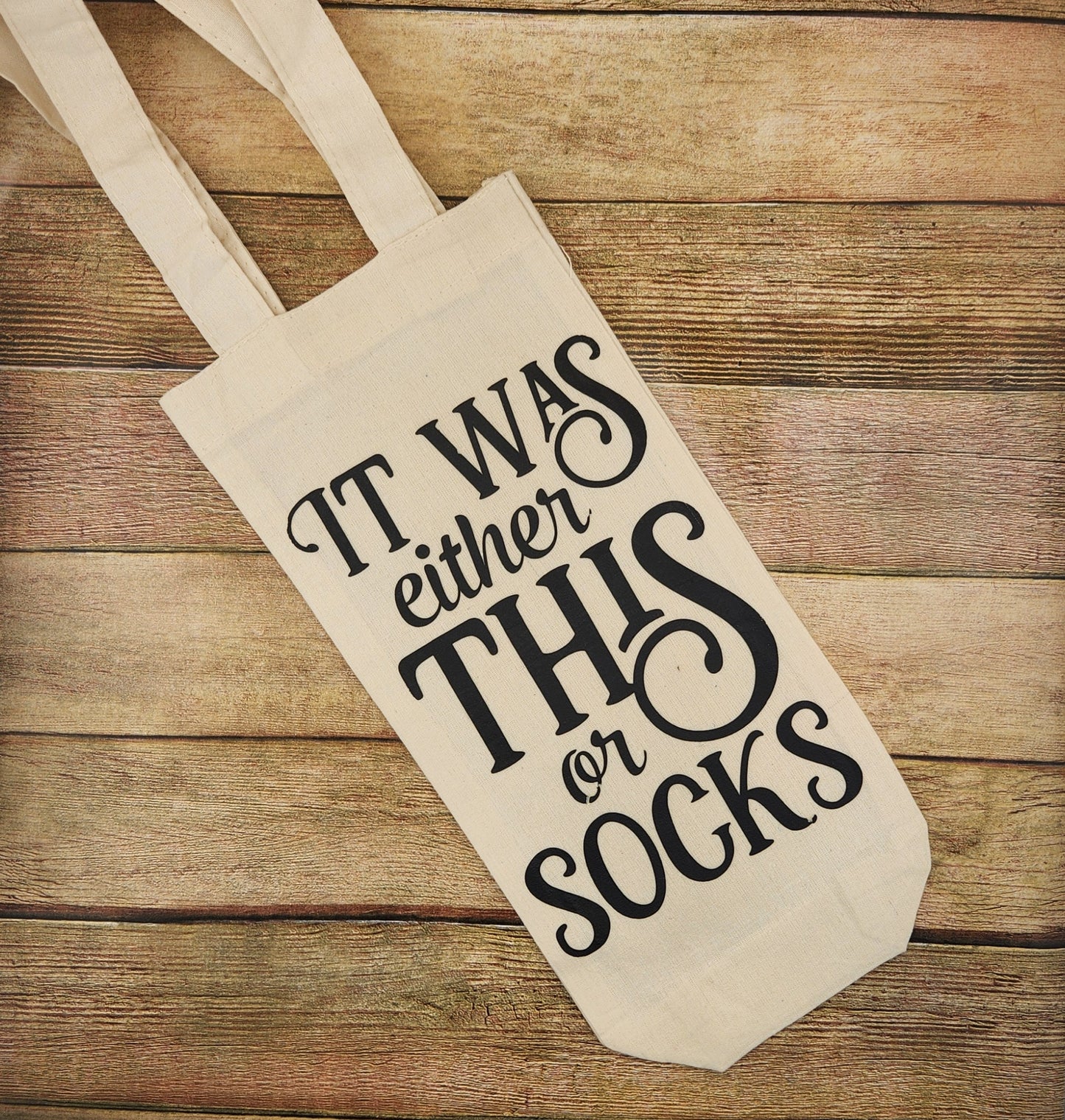 Wine bag - this or socks