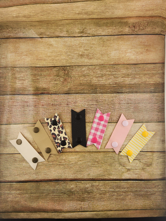 Faux Leather Cord Keepers