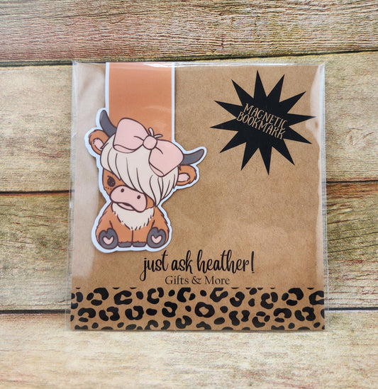 Magnetic Bookmark - Cow