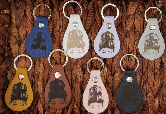 Keychain - Messy Bun