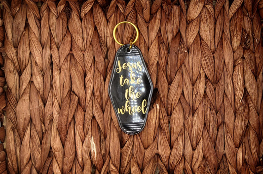 Keychain - Jesus Take the Wheel
