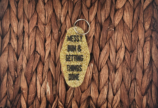 Keychain - Messy Bun