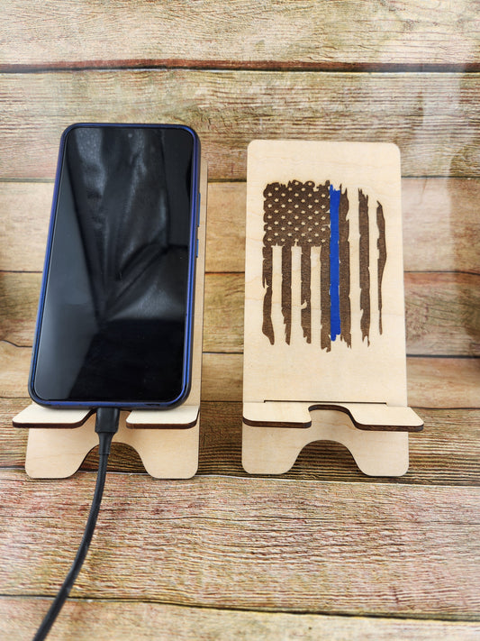 Cell Phone Stand - Thin Blue Line
